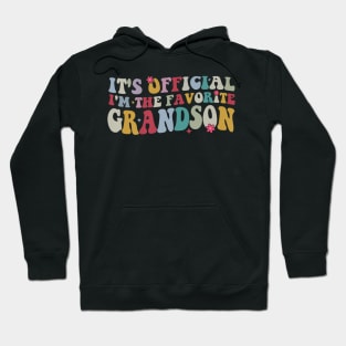 It's Official I'm The Favorite Grandson Hoodie
